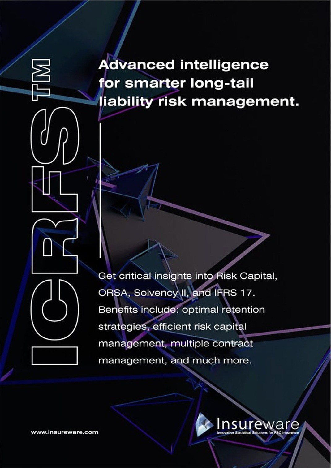 Insureware ICRFS Advanced Intelligence campaign poster