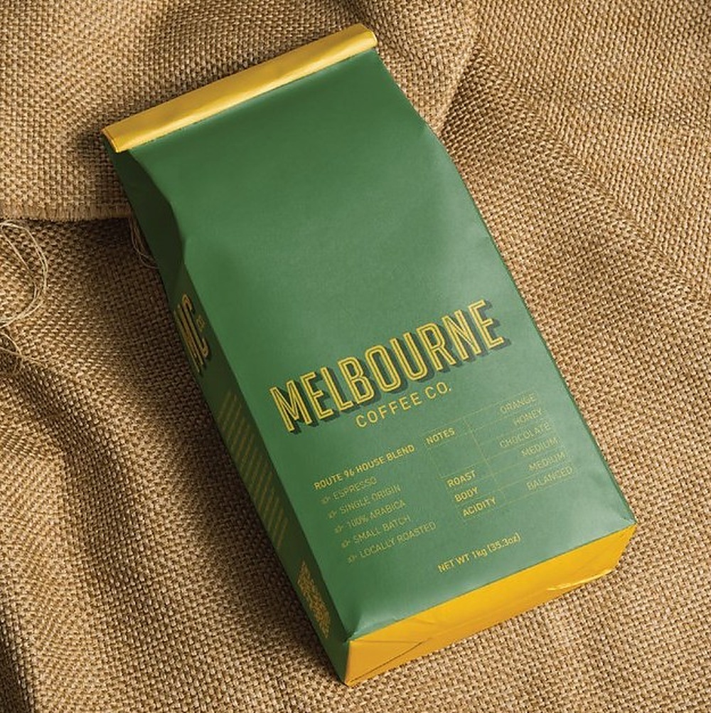 Melbourne Coffee Co. coffee bag packaging